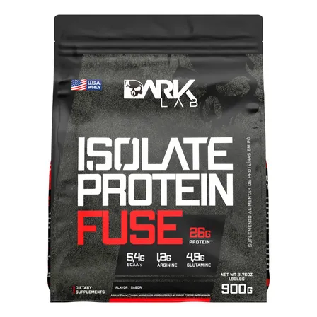 Whey Isolate Protein Fuse Refil 900g - Dark Lab Sabor Creme de avelã