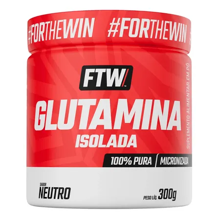Glutamina 100% Pura e Isolada Pote 300g - FTW