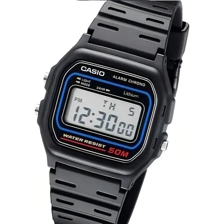Relógio Casio Masculino Digital Preto de Resina W-59-1VQ