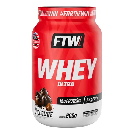Whey Protein Ultra Pote 900g Sabor Chocolate - FTW
