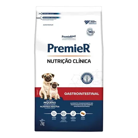 Premier Clínica Cães Gastrointestinal Pequeno Porte 2 Kg
